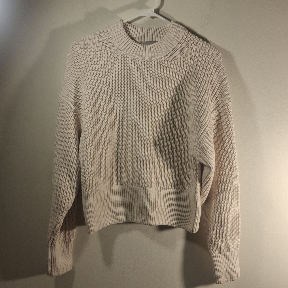 Everlane Women's Crew Neck Sweater - Light Beige